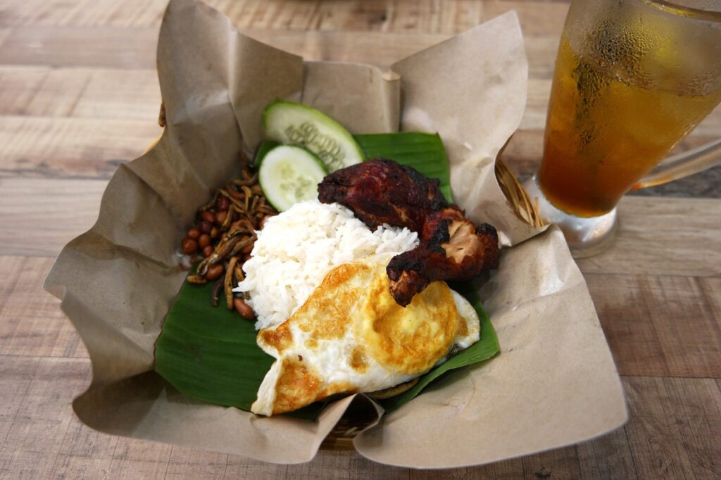 nasi, lemak, malaysian
